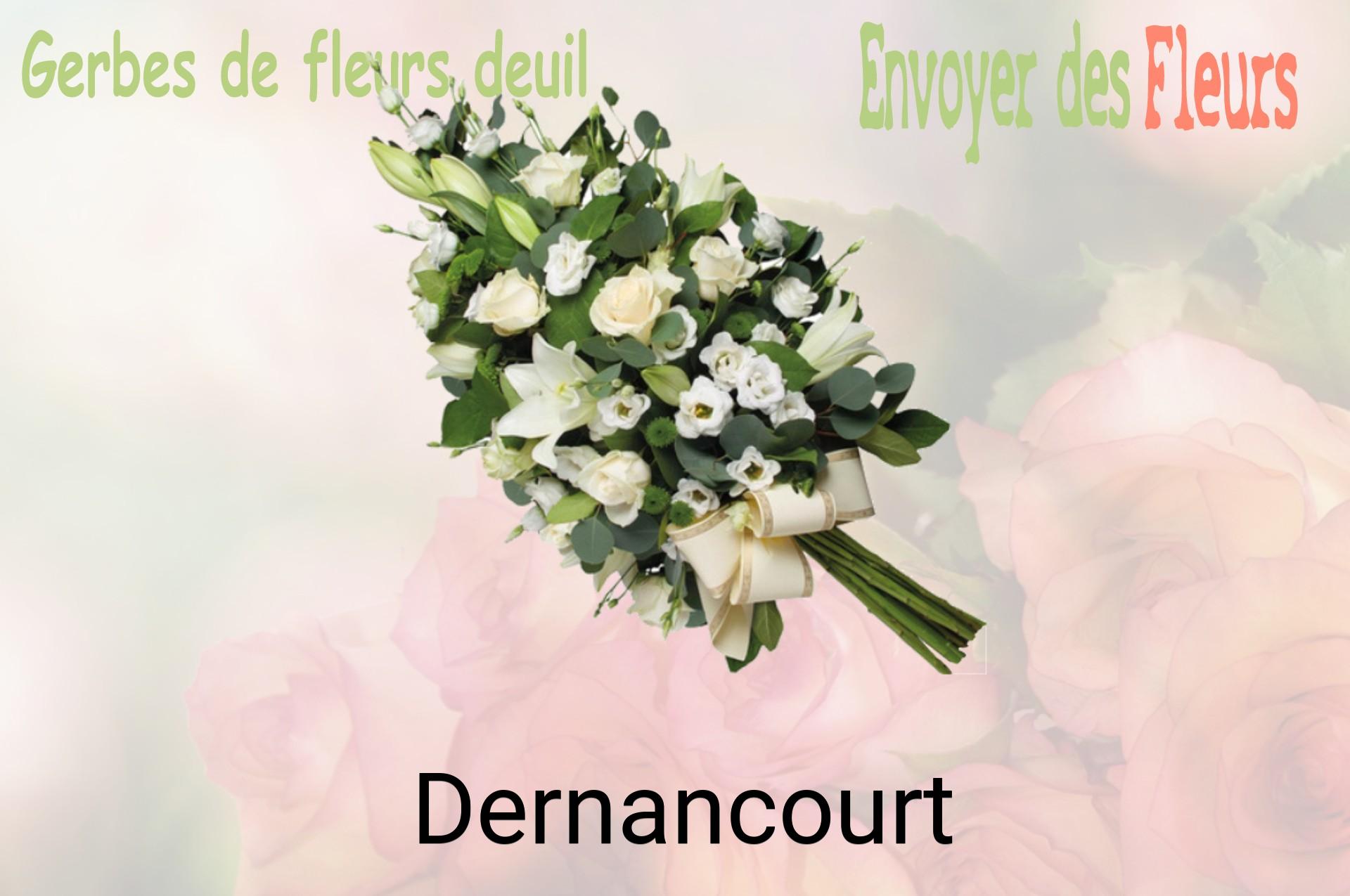 Gerbe de fleurs de deuil livrée à Dernancourt